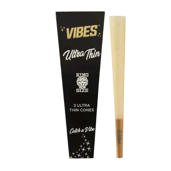 Vibes Cones Black Ultra Thin / King 3pk